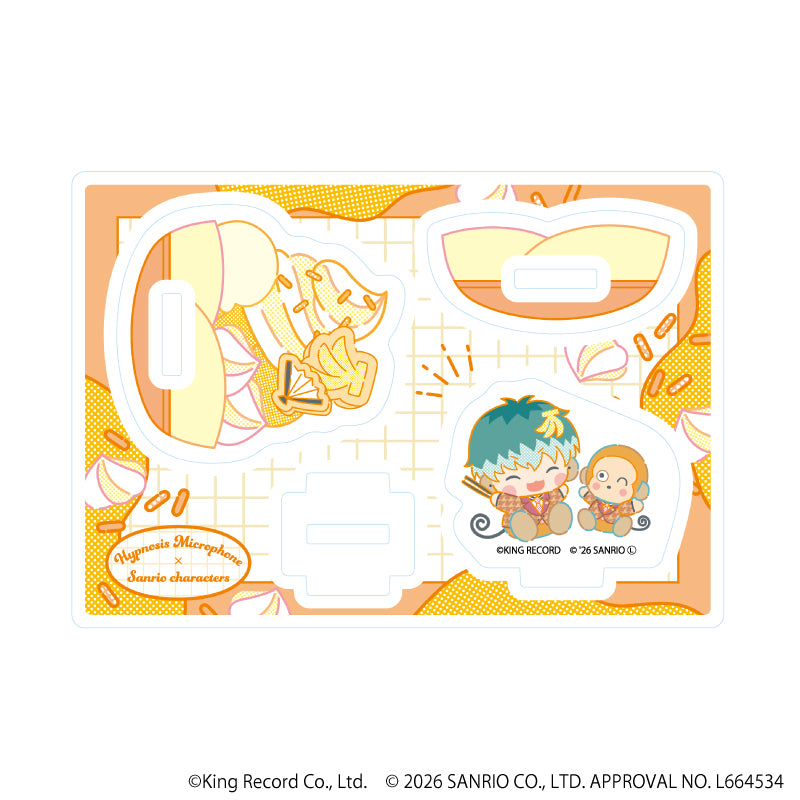 ゆらゆらアクリルスタンド「ヒプノシスマイク SANRIO NAKAYOKU EDIT」13/白膠木 簓×おさるのもんきち(コラボイラスト) - 公式商品画像 | AniSmile