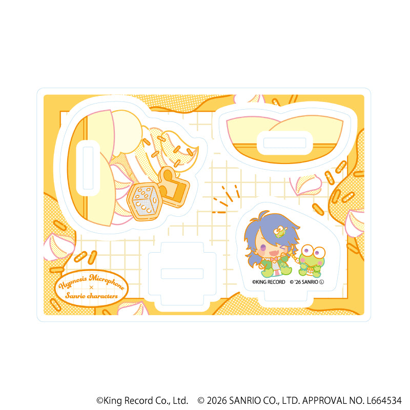 ゆらゆらアクリルスタンド「ヒプノシスマイク SANRIO NAKAYOKU EDIT」09/有栖川 帝統×けろけろけろっぴ(コラボイラスト) - 公式商品画像 | AniSmile