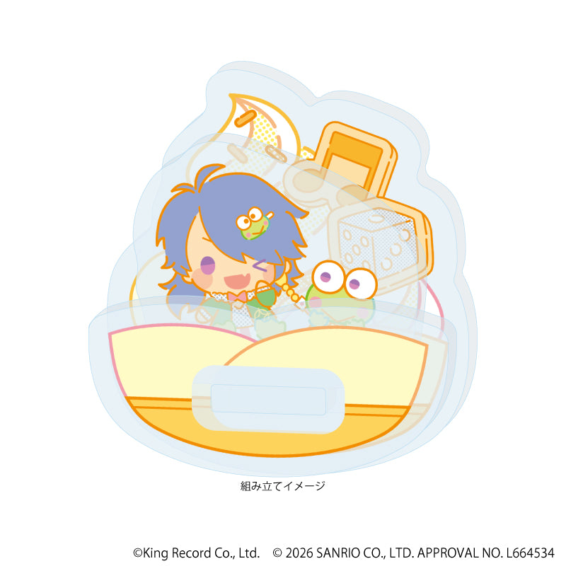 ゆらゆらアクリルスタンド「ヒプノシスマイク SANRIO NAKAYOKU EDIT」09/有栖川 帝統×けろけろけろっぴ(コラボイラスト) 画像 2 | AniSmile