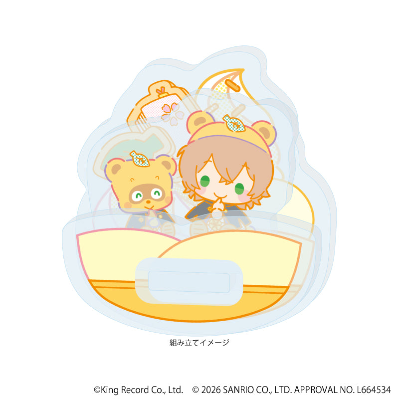 ゆらゆらアクリルスタンド「ヒプノシスマイク SANRIO NAKAYOKU EDIT」08/夢野 幻太郎×ぽこぽん日記(コラボイラスト) 画像 2 | AniSmile