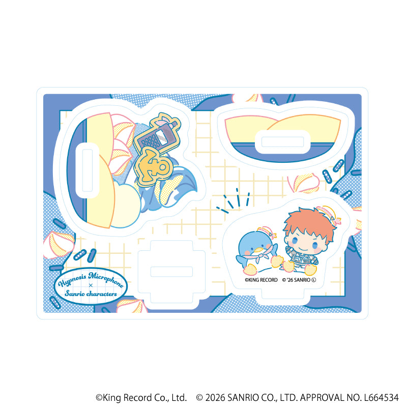 ゆらゆらアクリルスタンド「ヒプノシスマイク SANRIO NAKAYOKU EDIT」06/毒島 メイソン 理鶯×タキシードサム(コラボイラスト) - 公式商品画像 | AniSmile