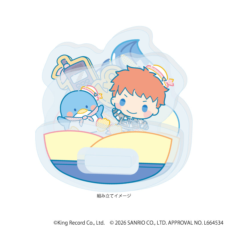 ゆらゆらアクリルスタンド「ヒプノシスマイク SANRIO NAKAYOKU EDIT」06/毒島 メイソン 理鶯×タキシードサム(コラボイラスト) 画像 2 | AniSmile