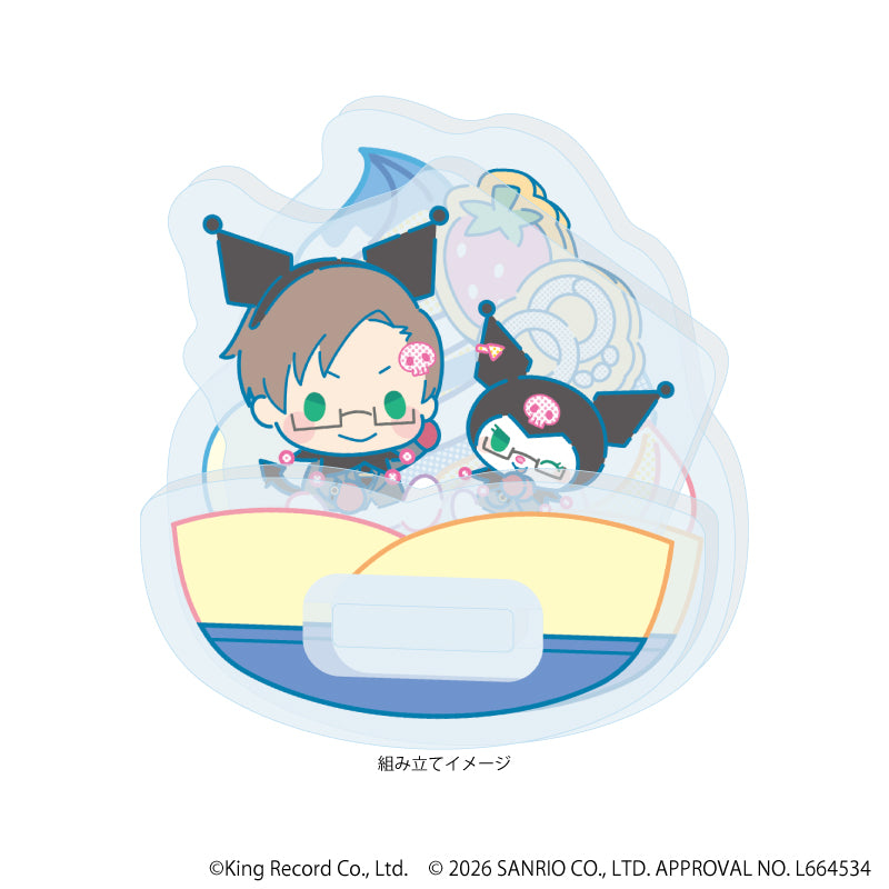 ゆらゆらアクリルスタンド「ヒプノシスマイク SANRIO NAKAYOKU EDIT」05/入間 銃兎×クロミ(コラボイラスト) 画像 2 | AniSmile