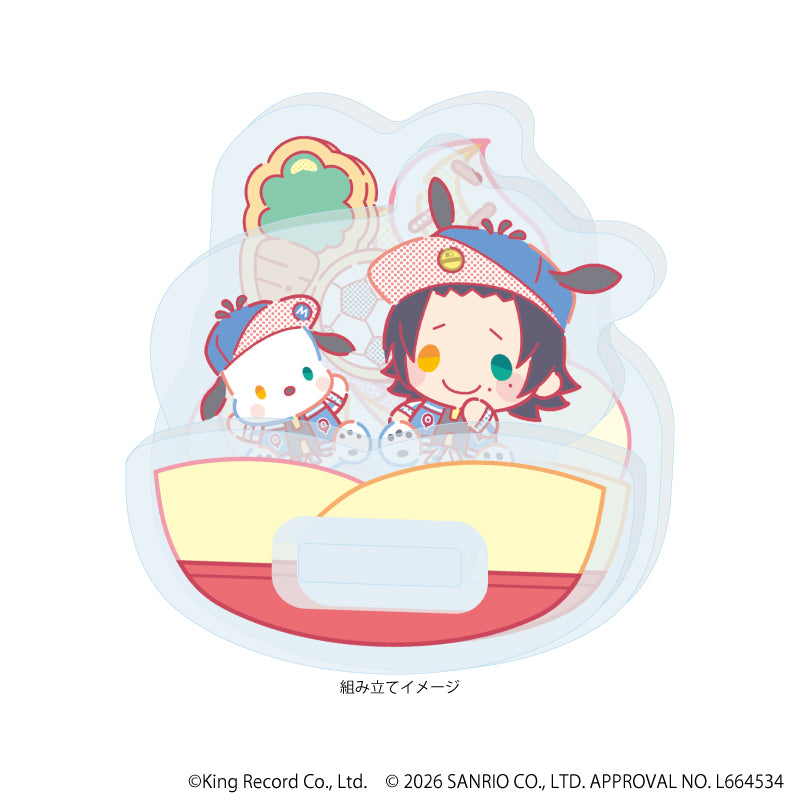 ゆらゆらアクリルスタンド「ヒプノシスマイク SANRIO NAKAYOKU EDIT」02/山田 二郎×ポチャッコ(コラボイラスト) 画像 2 | AniSmile