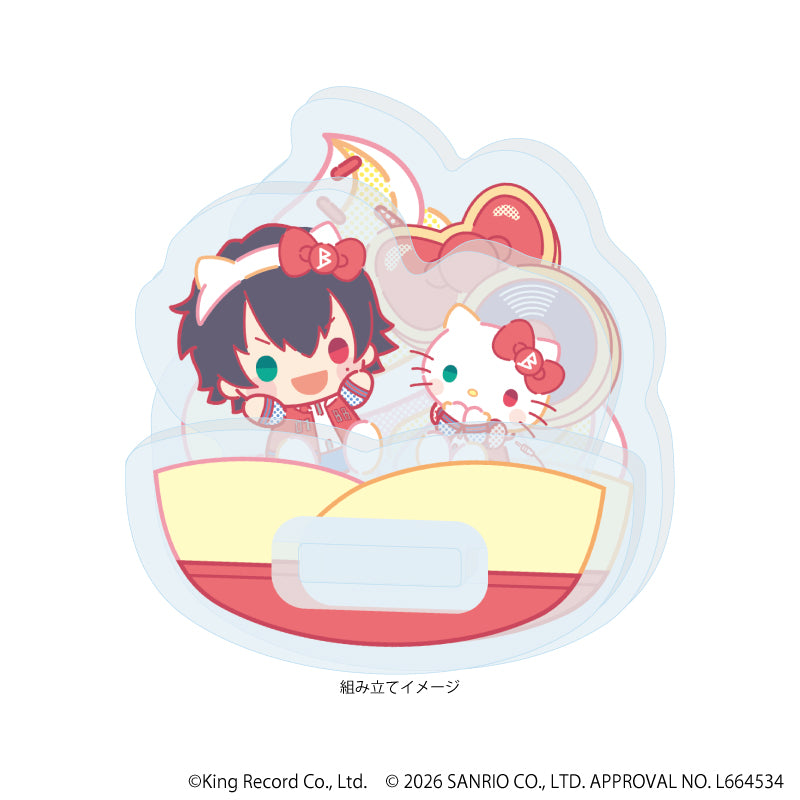 ゆらゆらアクリルスタンド「ヒプノシスマイク SANRIO NAKAYOKU EDIT」01/山田 一郎×ハローキティ(コラボイラスト) 画像 2 | AniSmile