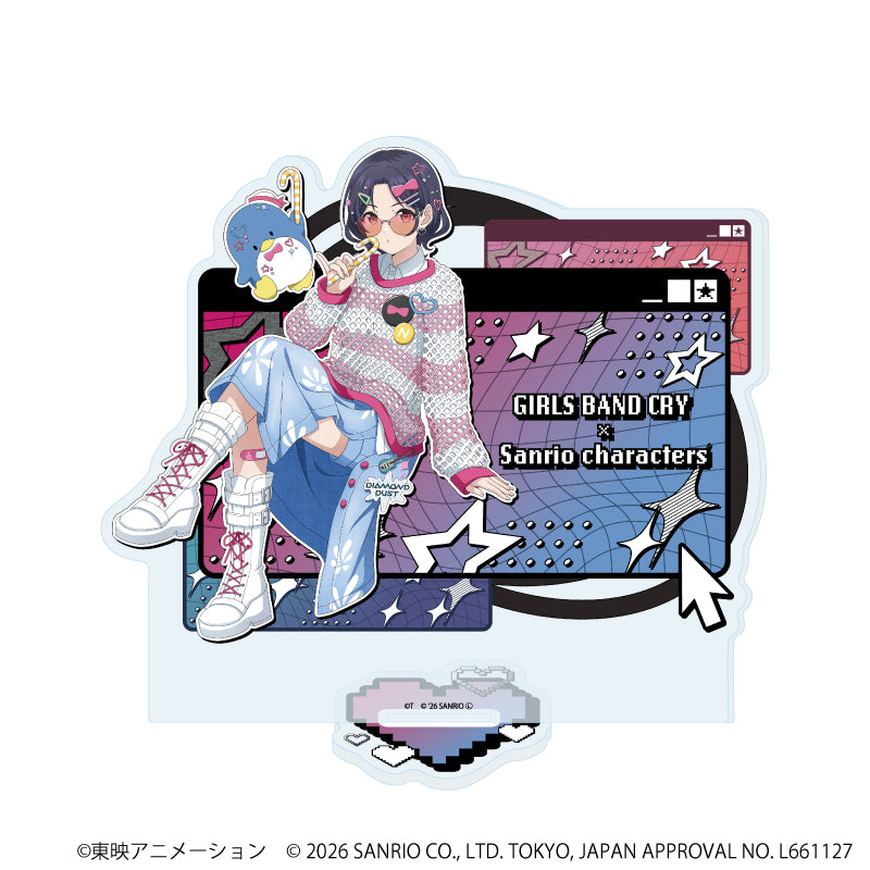 アクリルスタンド「ヒプノシスマイク SANRIO NAKAYOKU EDIT」06/毒島 メイソン 理鶯×タキシードサム(コラボイラスト) 画像 2 | AniSmile