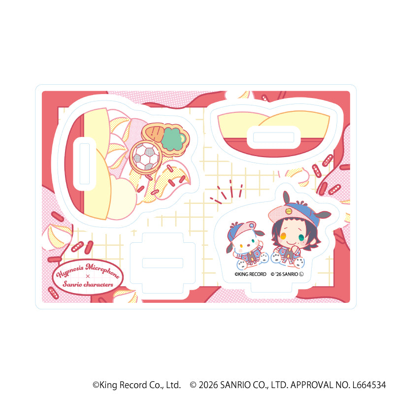 アクリルスタンド「ヒプノシスマイク SANRIO NAKAYOKU EDIT」02/山田 二郎×ポチャッコ(コラボイラスト) 画像 2 | AniSmile