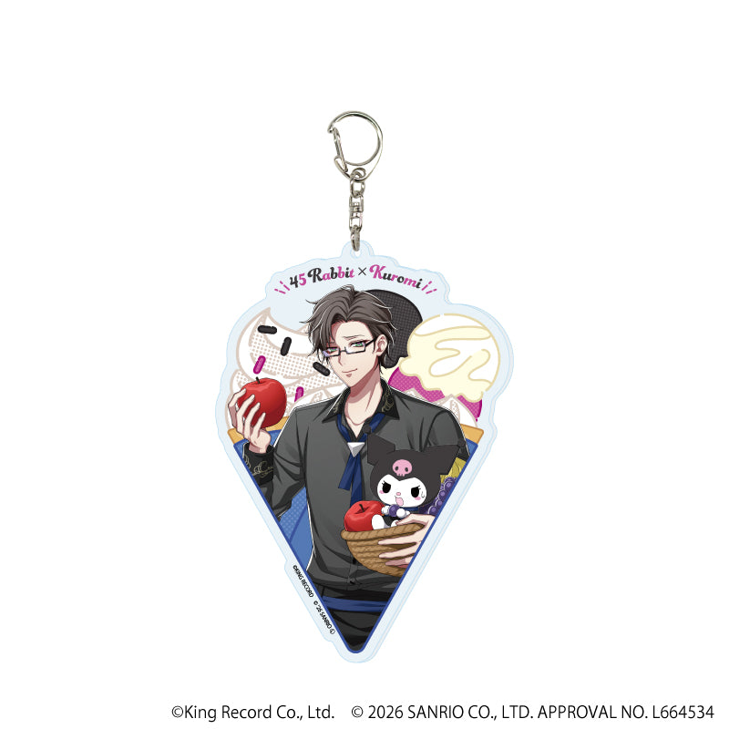 デカアクリルキーホルダー「ヒプノシスマイク SANRIO NAKAYOKU EDIT」05/入間 銃兎×クロミ(コラボイラスト) - 公式商品画像 | AniSmile