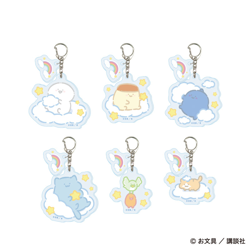 アクリルスタンドプレート「お文具といっしょ」10/猫さん ぷかぷかお空ver.(描き下ろしイラスト) 画像 4 | AniSmile