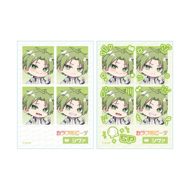 カラフルピーチ ミニ証明写真風ステッカー 喜怒哀楽シリーズ シヴァ - 公式商品画像 | AniSmile