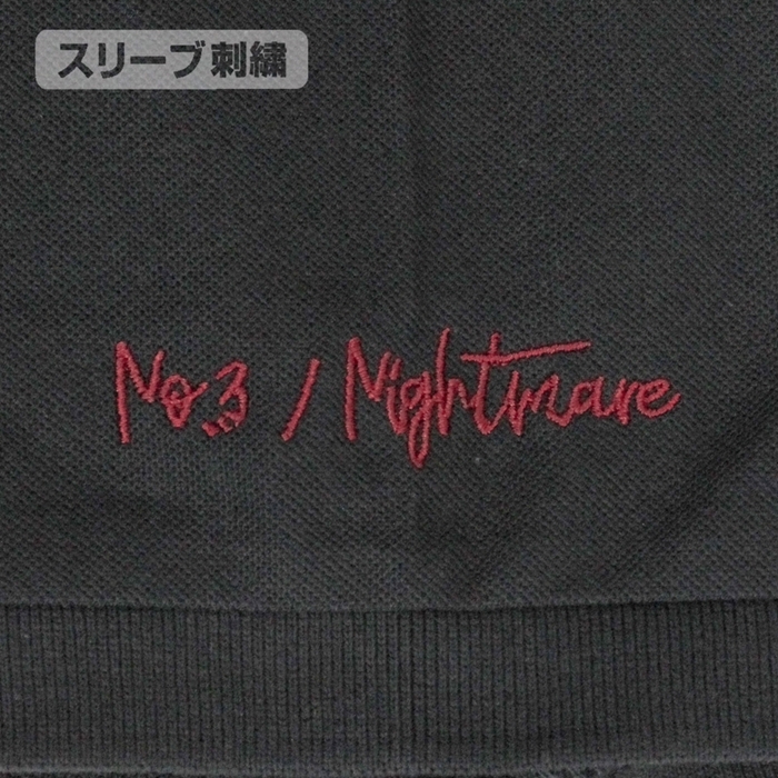 デート・ア・ライブⅣ 時崎狂三 シルエット刺繍ポロシャツ/BLACK-S 画像 4 | AniSmile