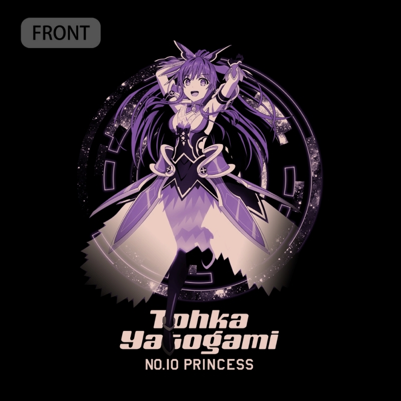 デート・ア・ライブⅣ 夜刀神十香 Tシャツ 顕現Ver./BLACK-S 画像 2 | AniSmile