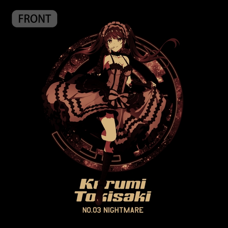 デート・ア・ライブⅣ 時崎狂三 Tシャツ 顕現Ver./BLACK-XL 画像 2 | AniSmile
