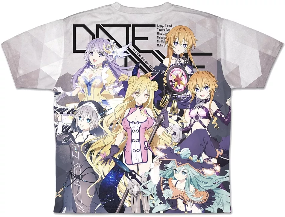 デート・ア・ライブIV ヒロイン集合 両面フルグラフィックTシャツ/L 画像 2 | AniSmile