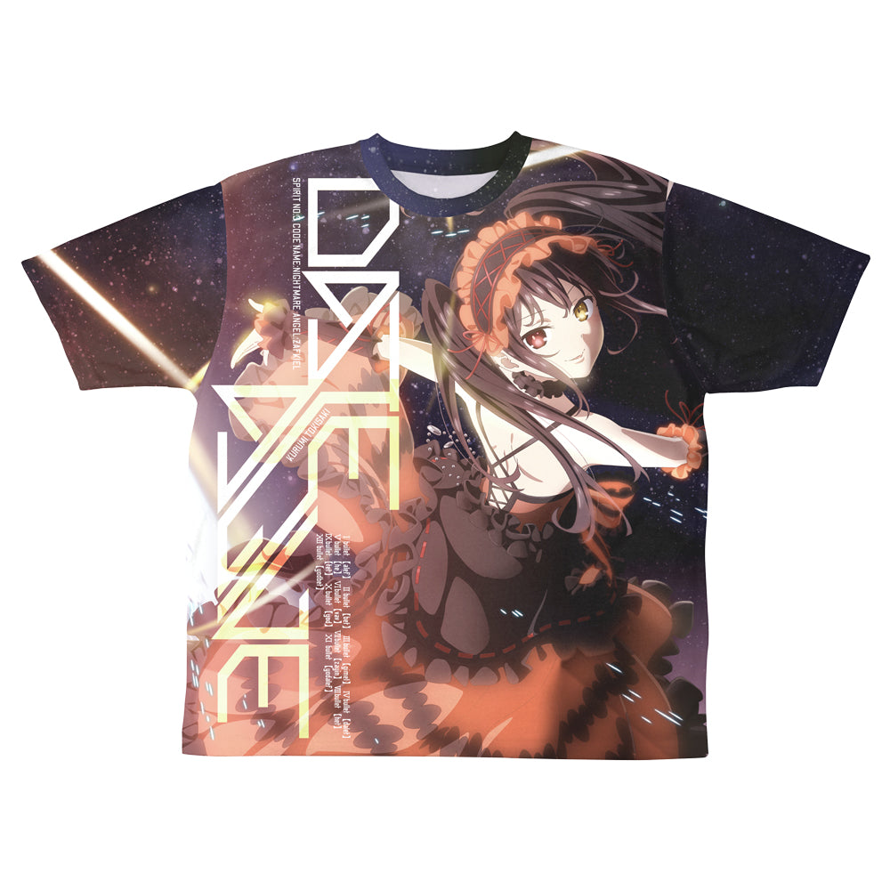 デート・ア・ライブIV 時崎狂三 両面フルグラフィックTシャツ/S 画像 2 | AniSmile