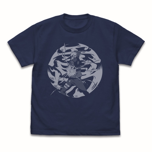 NARUTO-ナルト- 疾風伝 はたけカカシ 『雷切』 Tシャツ/INDIGO-L 画像 2 | AniSmile