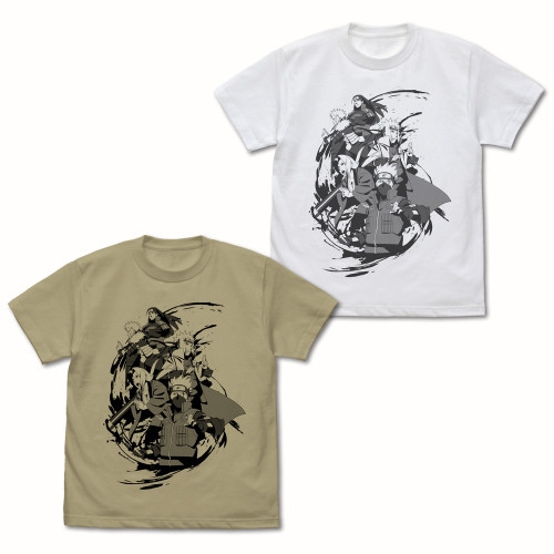 NARUTO-ナルト- 疾風伝 歴代火影 Tシャツ/SAND KHAKI-S - 公式商品画像 | AniSmile