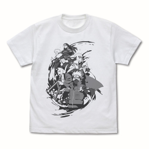 NARUTO-ナルト- 疾風伝 歴代火影 Tシャツ/WHITE-L 画像 2 | AniSmile
