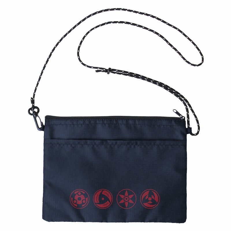 NARUTO-ナルト- 疾風伝 写輪眼 テントクロスサコッシュ/NAVY - 公式商品画像 | AniSmile