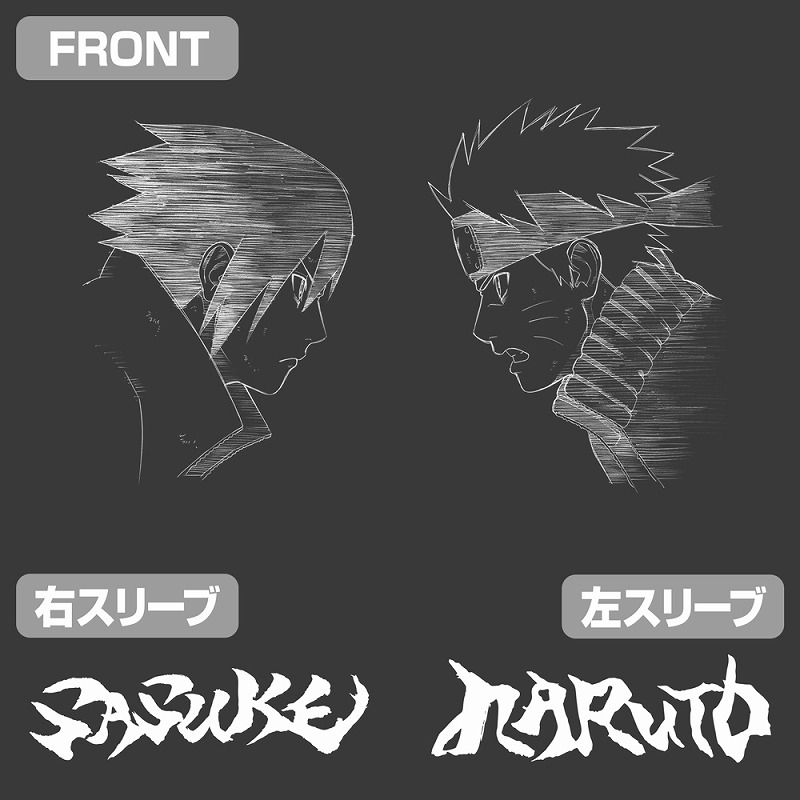 ナルト&サスケ Tシャツ/SUMI-S 画像 2 | AniSmile