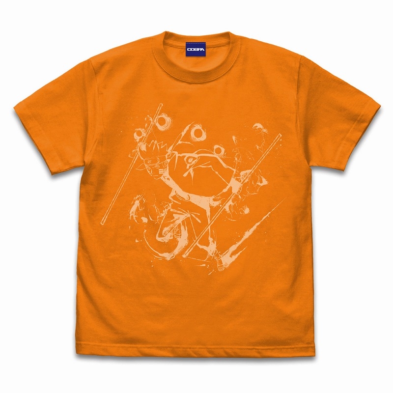 ナルト Tシャツ 墨絵Ver./ORANGE-M 画像 2 | AniSmile
