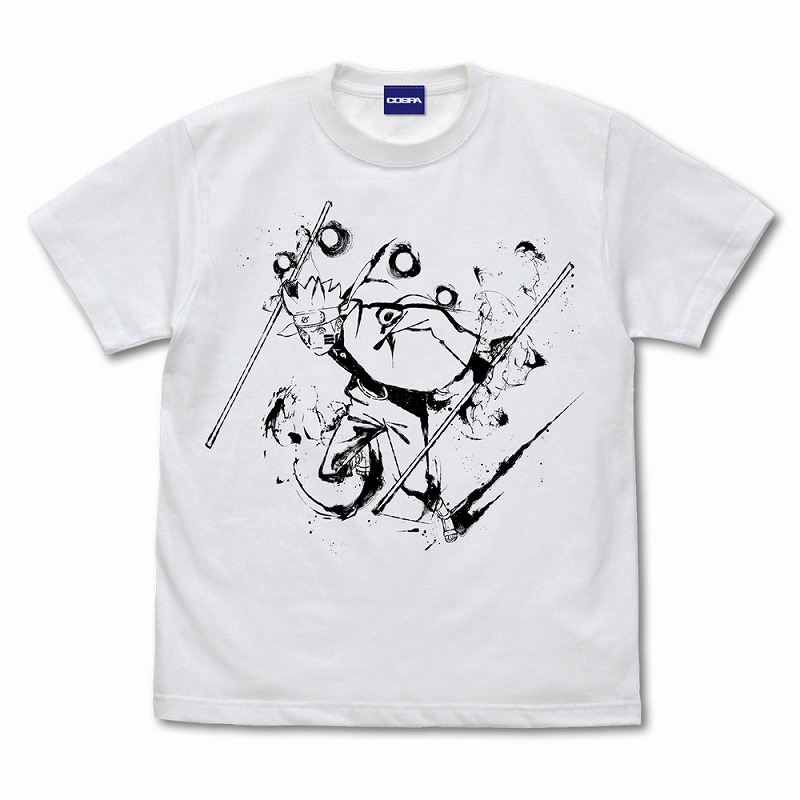 ナルト Tシャツ 墨絵Ver./WHITE-M 画像 2 | AniSmile