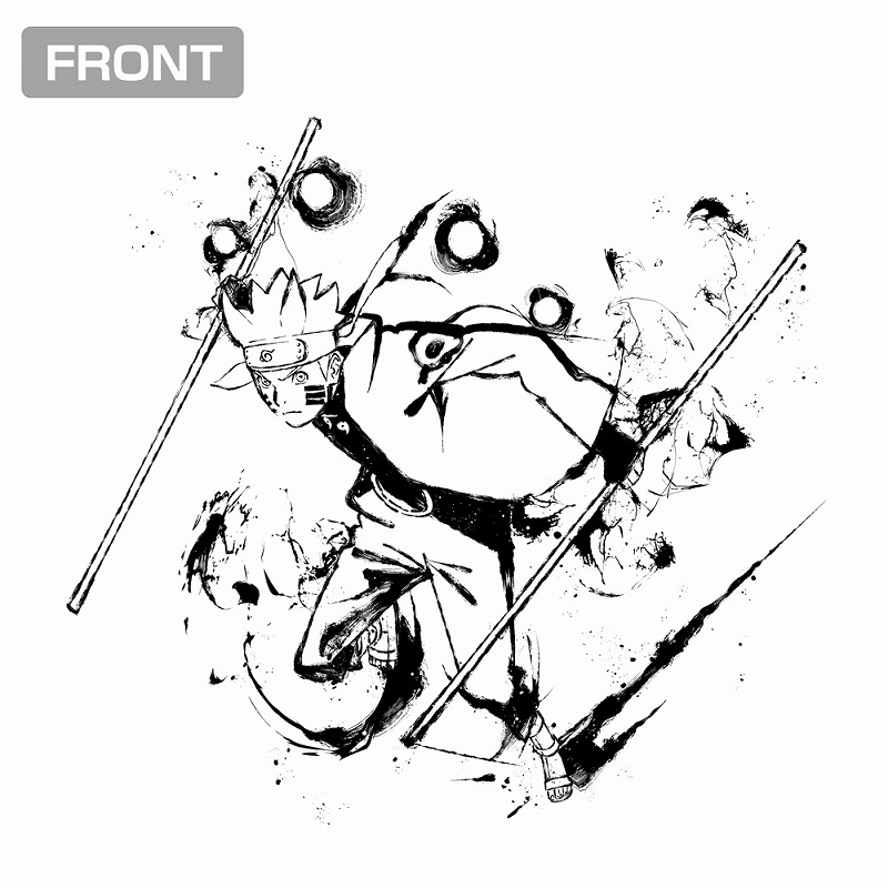 ナルト Tシャツ 墨絵Ver./WHITE-S 画像 4 | AniSmile