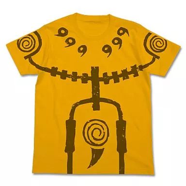 NARUTO-ナルト- 疾風伝 九尾チャクラモードTシャツ/GOLD-XL - 公式商品画像 | AniSmile