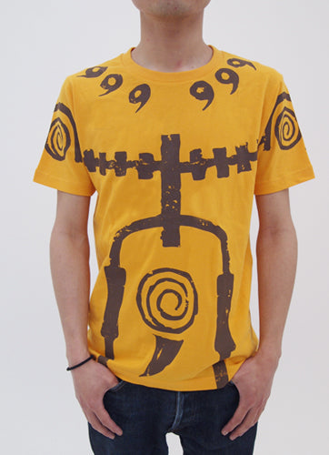 NARUTO-ナルト- 疾風伝 九尾チャクラモードTシャツ/GOLD-S 画像 2 | AniSmile