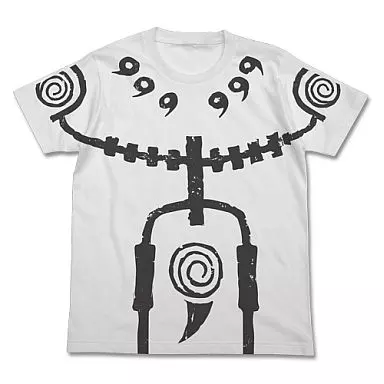 NARUTO-ナルト- 疾風伝 九尾チャクラモードTシャツ/WHITE-XL - 公式商品画像 | AniSmile