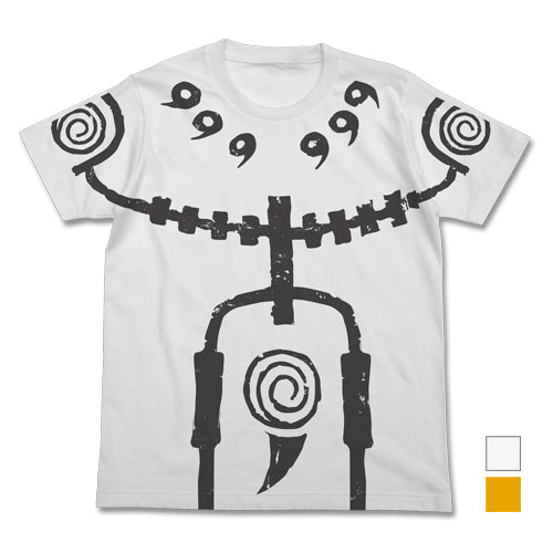 NARUTO-ナルト- 疾風伝 九尾チャクラモードTシャツ/WHITE-S - 公式商品画像 | AniSmile