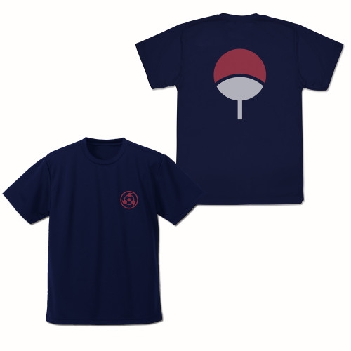NARUTO -ナルト- 疾風伝 うちは ドライTシャツ/NAVY-S - 公式商品画像 | AniSmile