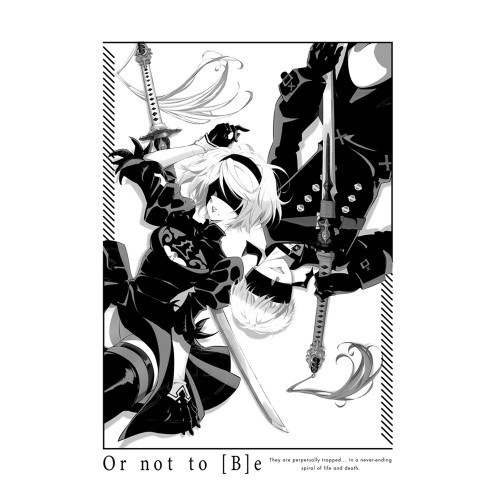 NieR:Automata Ver1.1a 2B/9S Tシャツ/WHITE-XL 画像 2 | AniSmile