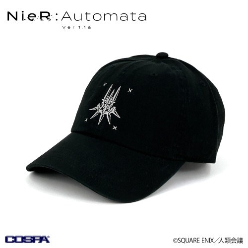 NieR:Automata Ver1.1a ヨルハ部隊 刺繍ローキャップ/BLACK - 公式商品画像 | AniSmile