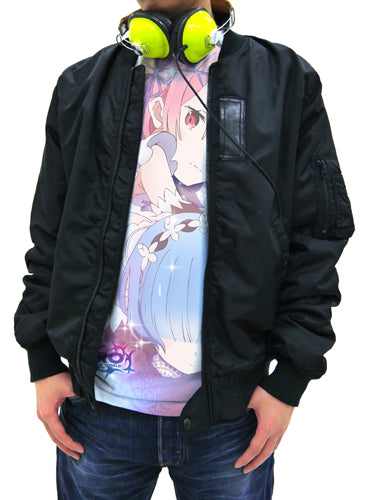 Re:ゼロから始める異世界生活 ラム&レム フルグラフィックTシャツ/WHITE-S 画像 2 | AniSmile