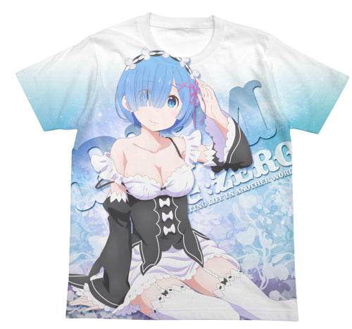 Re:ゼロから始める異世界生活 レム フルグラフィックTシャツ/WHITE-S - 公式商品画像 | AniSmile