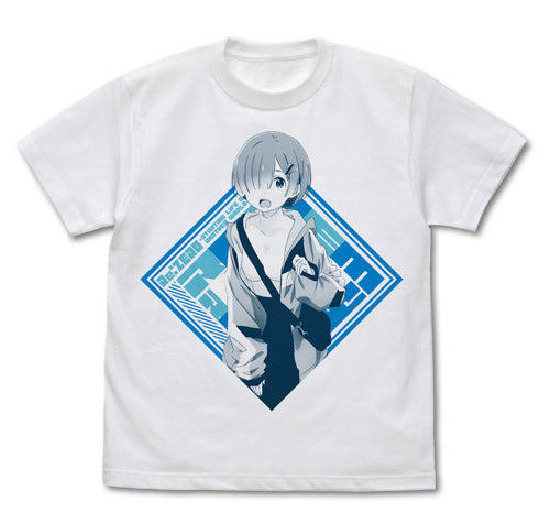 Re:ゼロから始める異世界生活 レム Tシャツ ストリートファッションVer./WHITE-S - 公式商品画像 | AniSmile