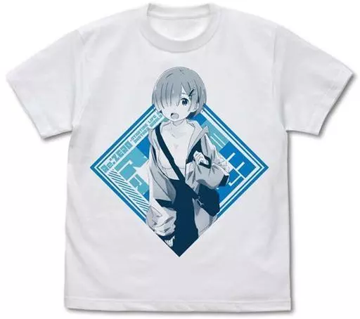 Re:ゼロから始める異世界生活 レム Tシャツ ストリートファッションVer./WHITE-XL - 公式商品画像 | AniSmile