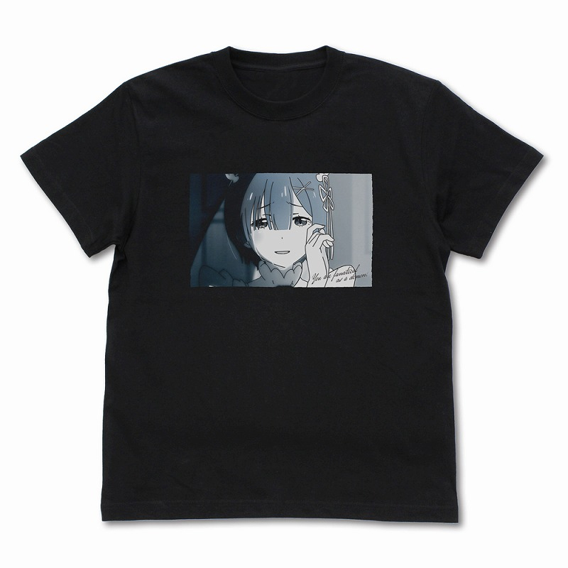 Re:ゼロから始める異世界生活 鬼がかってますね フォト Tシャツ/BLACK-M - 公式商品画像 | AniSmile