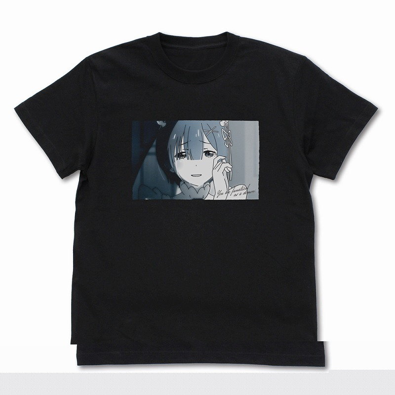 Re:ゼロから始める異世界生活 鬼がかってますね フォト Tシャツ/BLACK-L - 公式商品画像 | AniSmile