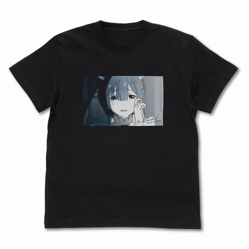 Re:ゼロから始める異世界生活 鬼がかってますね フォト Tシャツ/BLACK-XL - 公式商品画像 | AniSmile