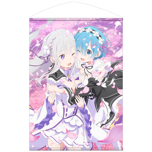 Re:ゼロから始める異世界生活 エミリア&レム B2タペストリー - 公式商品画像 | AniSmile