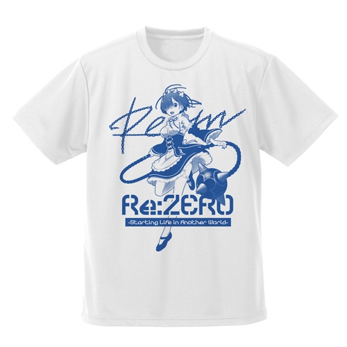 Re:ゼロから始める異世界生活 レムとモーニングスター ドライTシャツ/WHITE-XL - 公式商品画像 | AniSmile