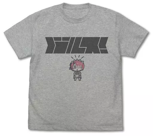 Re:ゼロから始める異世界生活 ラムの「バルス!」 Tシャツ/MIX GRAY-L - 公式商品画像 | AniSmile