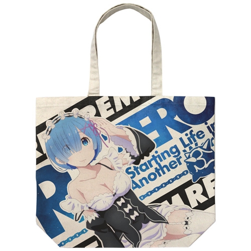 Re:ゼロから始める異世界生活 レム ドキドキ フルグラフィックラージトート/NATURAL - 公式商品画像 | AniSmile