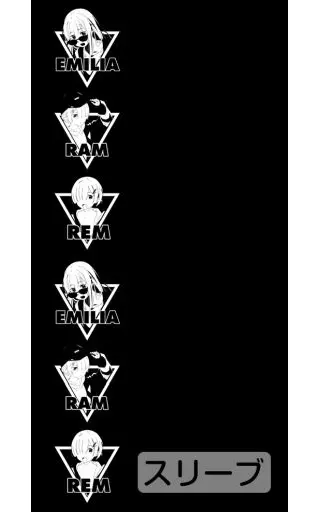 Re:ゼロから始める異世界生活 エミリア 袖リブロングスリーブTシャツ ストリートファッションVer./BLACK-L 画像 2 | AniSmile