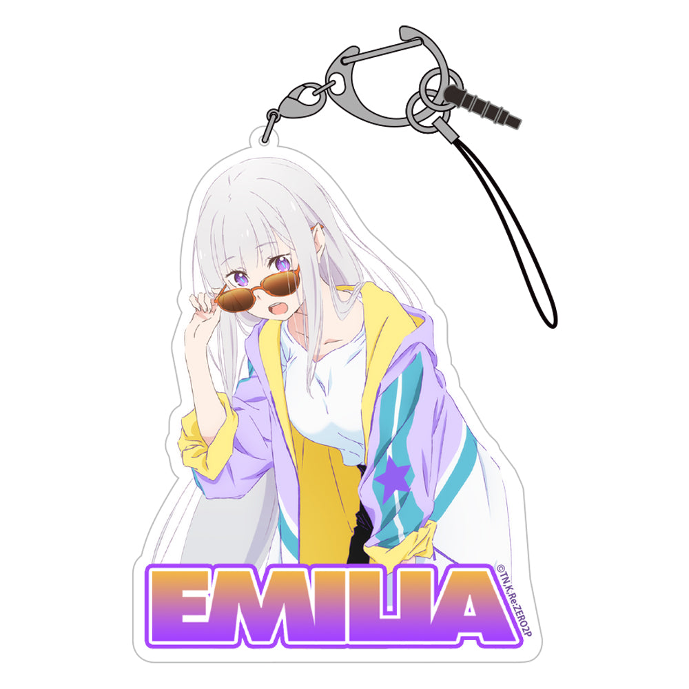 Re:ゼロから始める異世界生活 エミリア デザインアクリルマルチキーホルダー - 公式商品画像 | AniSmile
