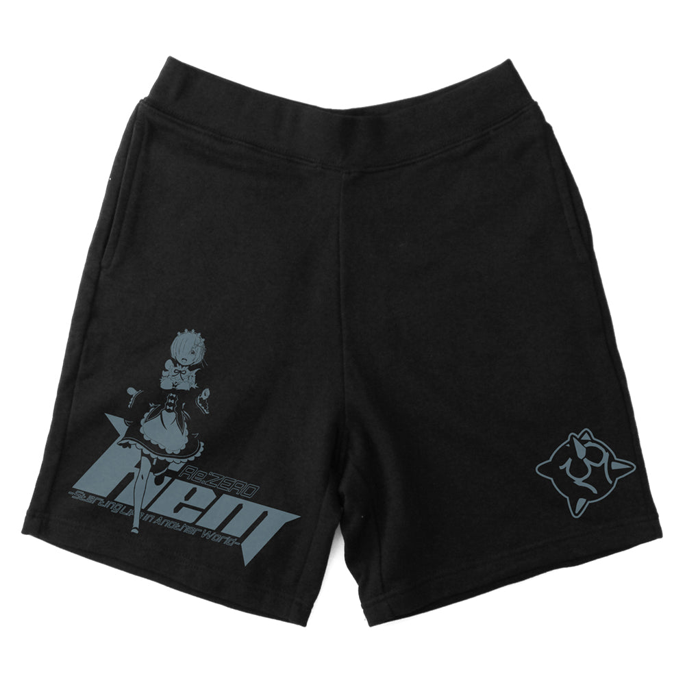 Re:ゼロから始める異世界生活 レム スウェットハーフパンツ/BLACK-M - 公式商品画像 | AniSmile
