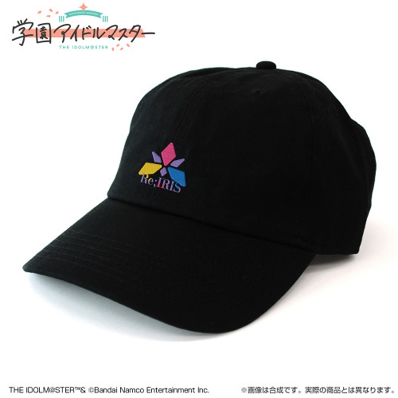 学園アイドルマスター Re;IRIS 刺繍ローキャップ/BLACK - 公式商品画像 | AniSmile