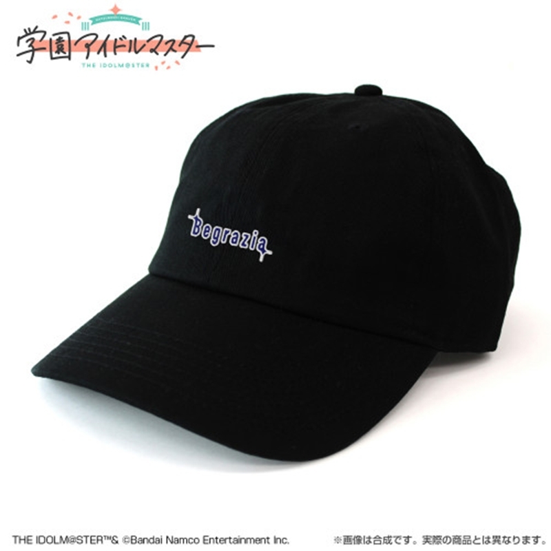 学園アイドルマスター Begrazia 刺繍ローキャップ/BLACK - 公式商品画像 | AniSmile